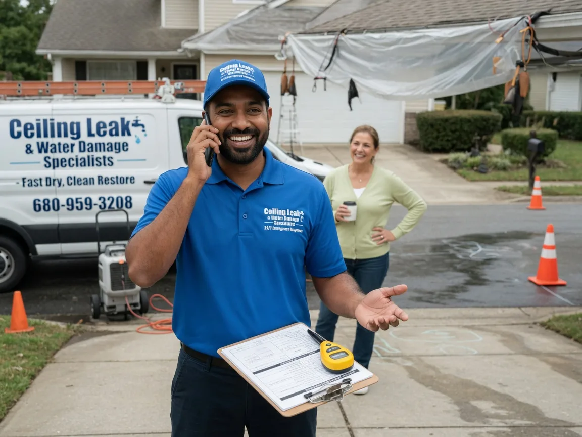 Ceiling Leak Cleanup Camanche, IA FAQs